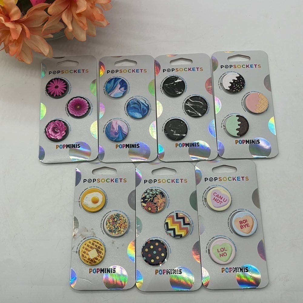Pop Sockets Popminis - 3 small pop sockets - NWT